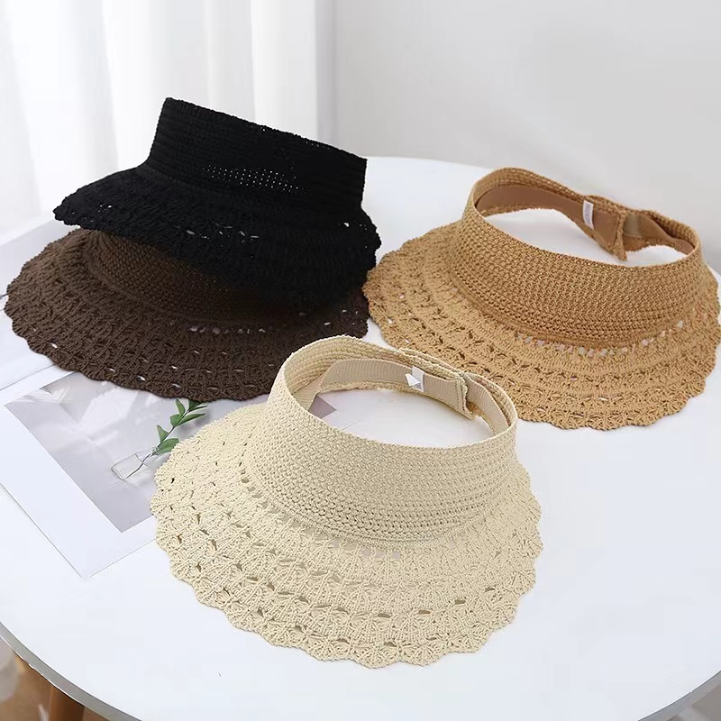 【露露专属】十三行新款（28#）简约镂空透气空顶帽子针织帽