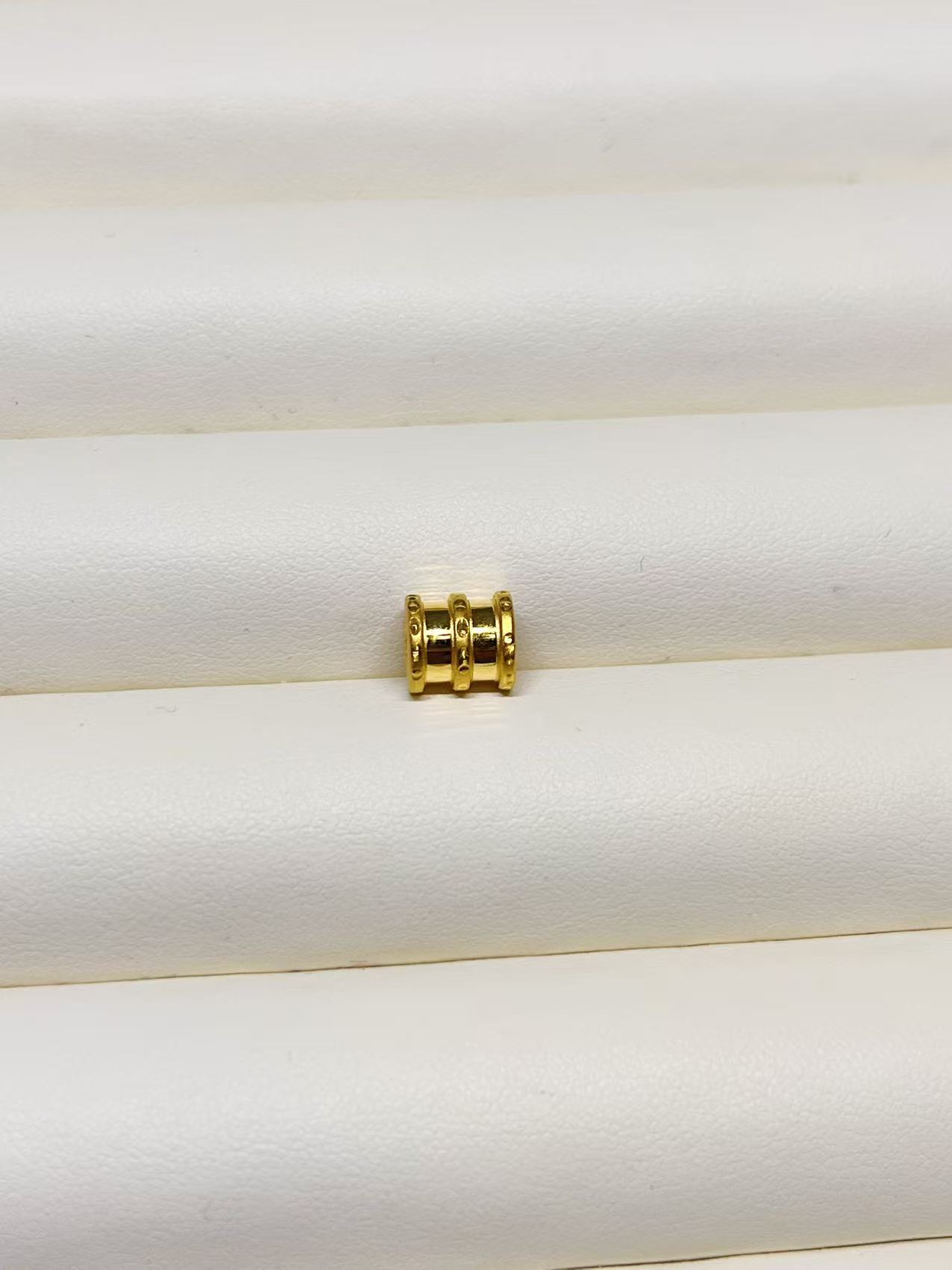 足金999小蛮腰转运珠吊坠简约时尚百搭