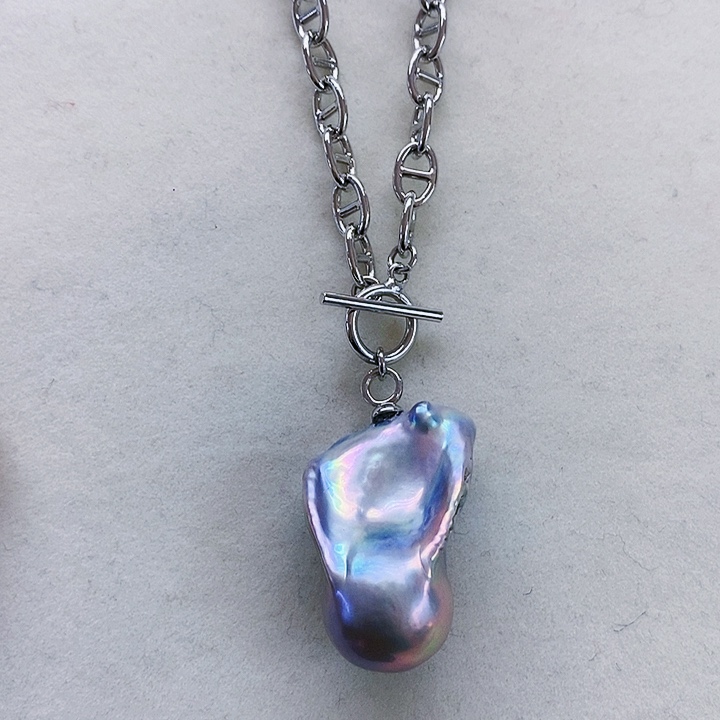 银S925镶嵌耳饰淡水珍珠