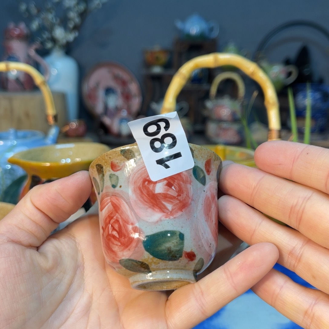 杯素浅陶瓷手工手绘