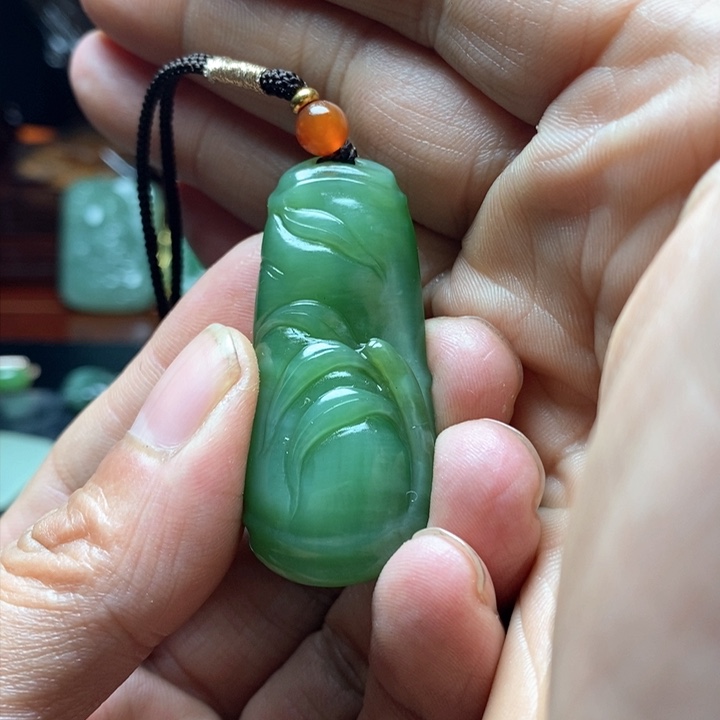 和田玉（碧玉）挂件未镶嵌