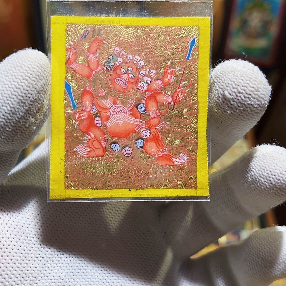 吊坠V***爱热贡纯手绘马头明王