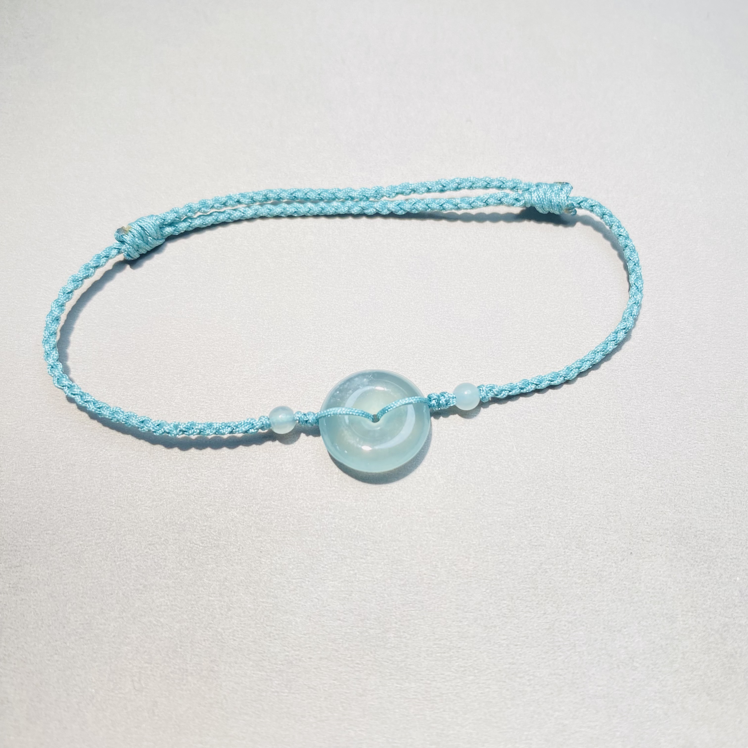 款式图勿拍！定制产品联系客服纯天然翡翠A货平安扣手绳小红书爆款