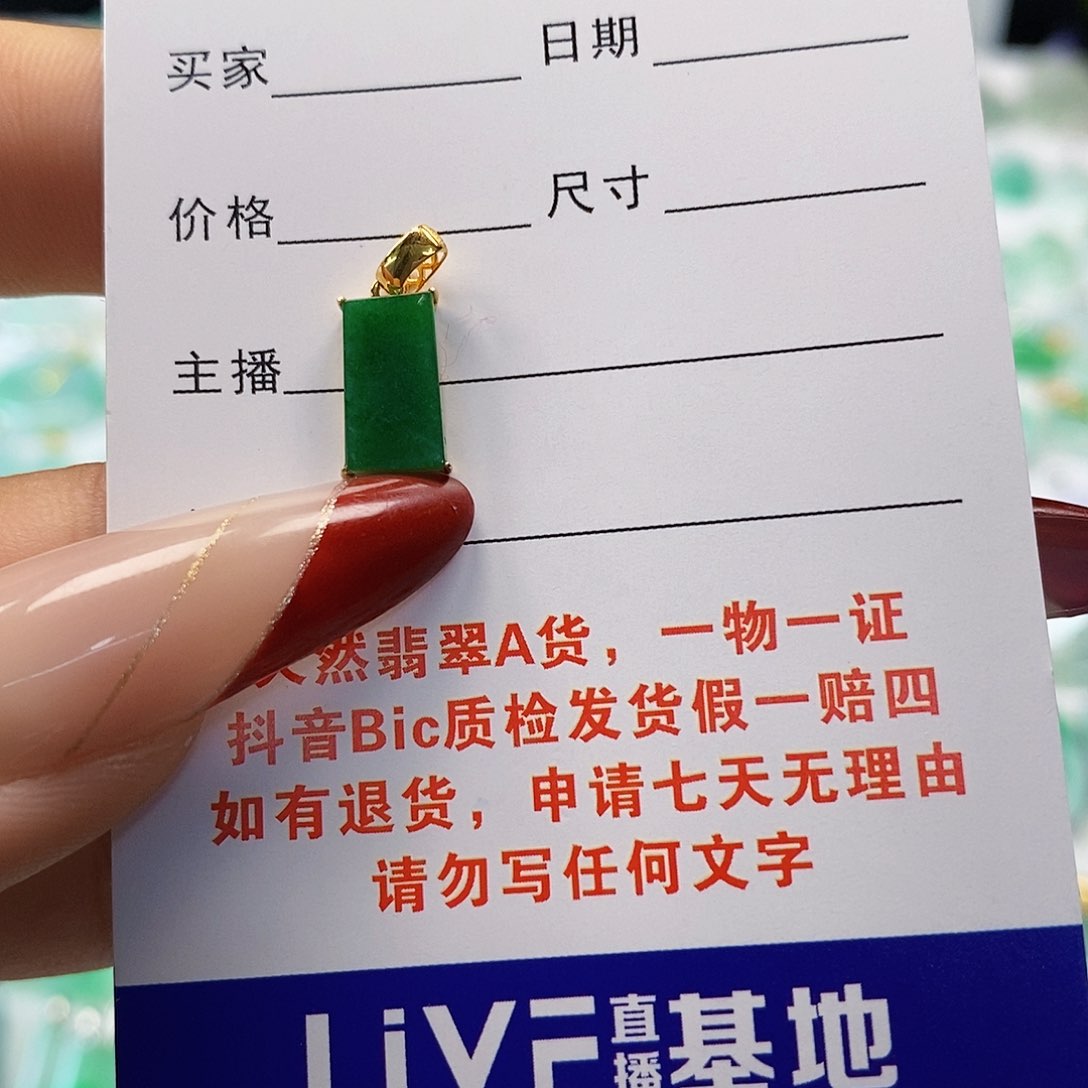 翡翠颈饰18K金镶嵌E****…翡翠