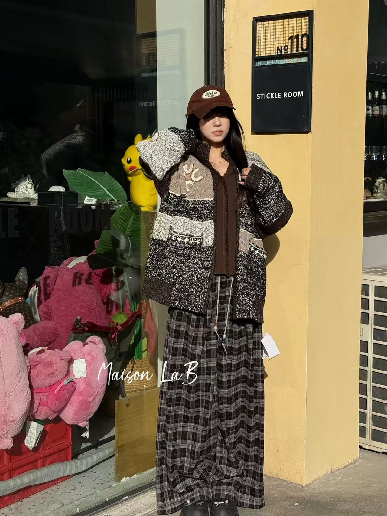 SQUARE CIRCLE方圆拉链刺绣复古外套