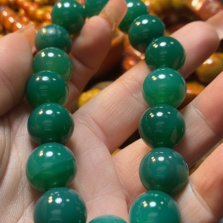 时***浅玛瑙/玉髓未镶嵌手链