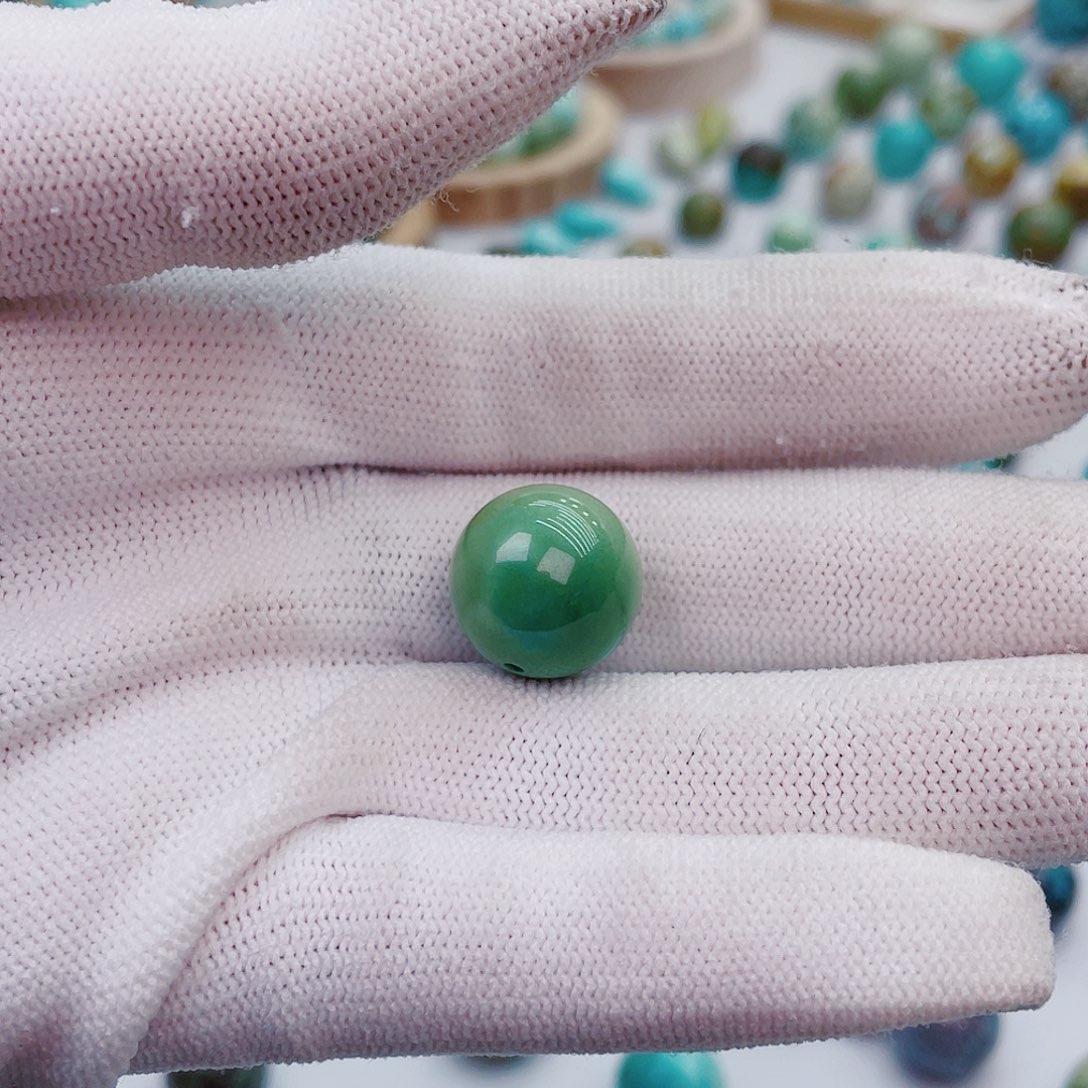 绿松石圆珠未镶嵌7*8