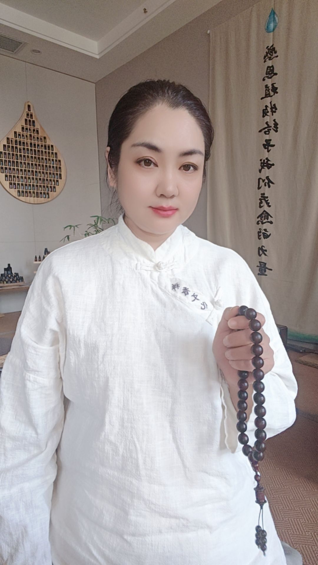 禅香文化专属棉麻禅服立领盘扣复古中式长袖长裤两件