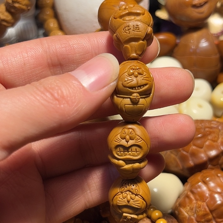 手串/手链橄榄核铁核哆啦A梦
