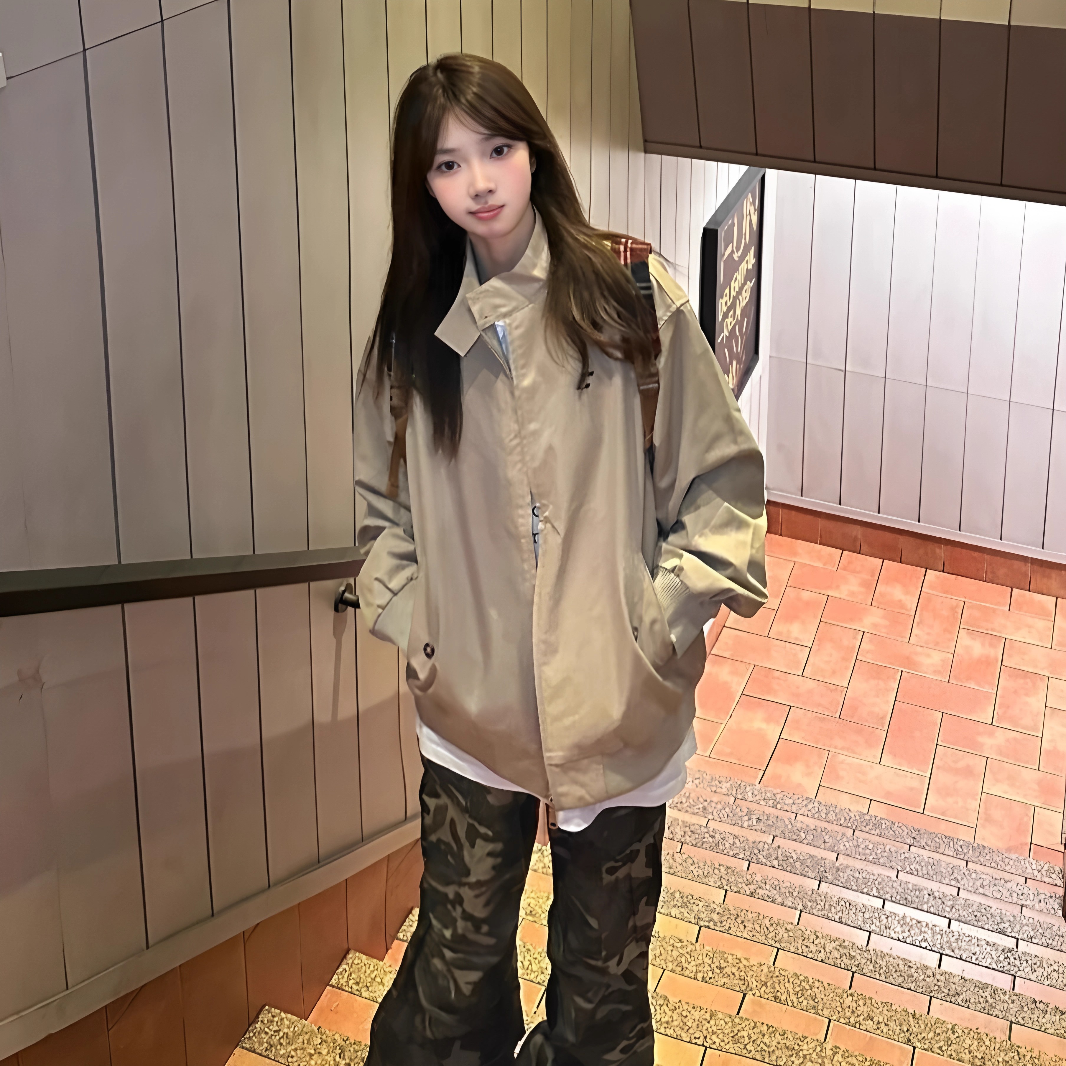 美式复古立领工装刺绣夹克春秋季男女情侣防水防风宽松棒球服外套