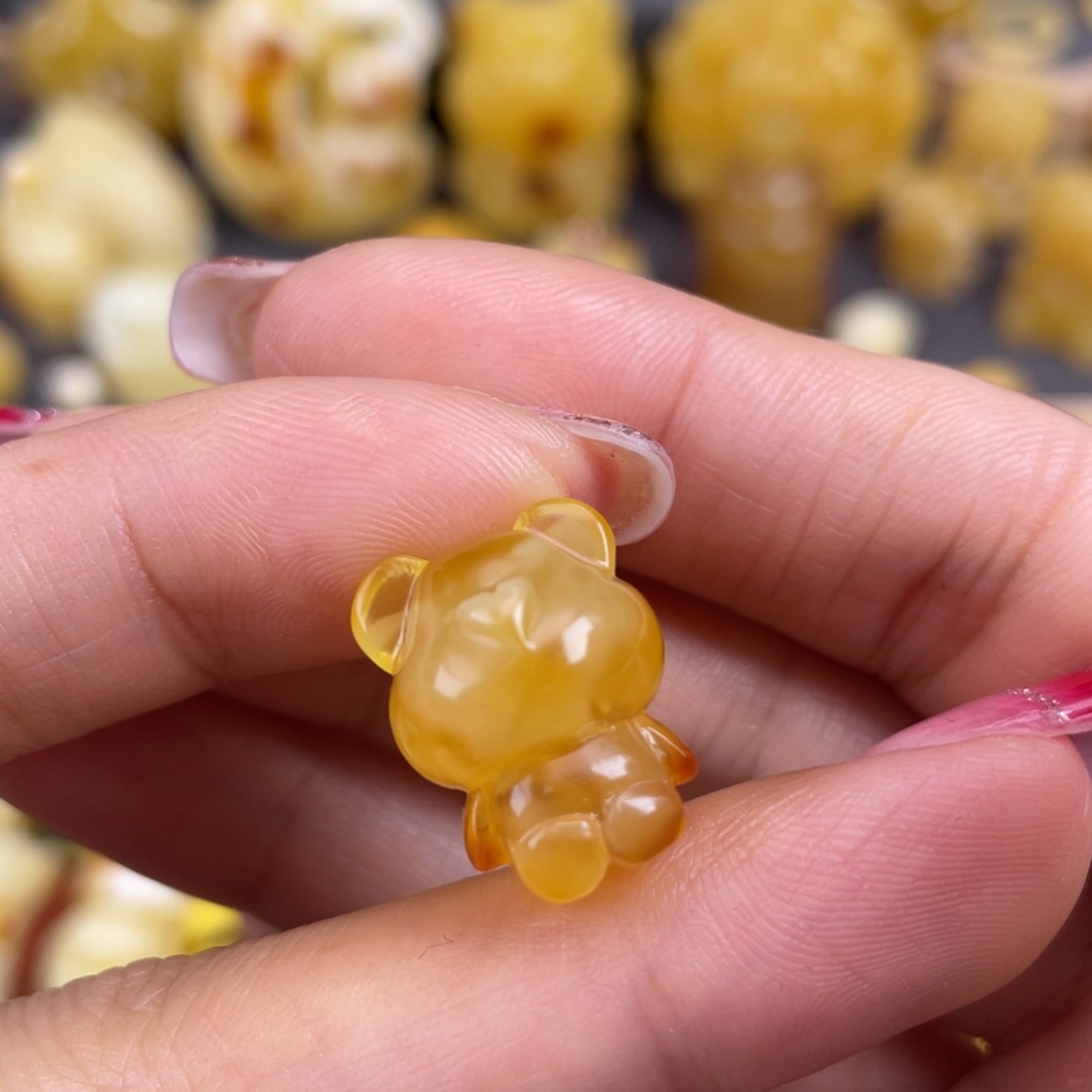 琥珀裸石未镶嵌蜜蜡