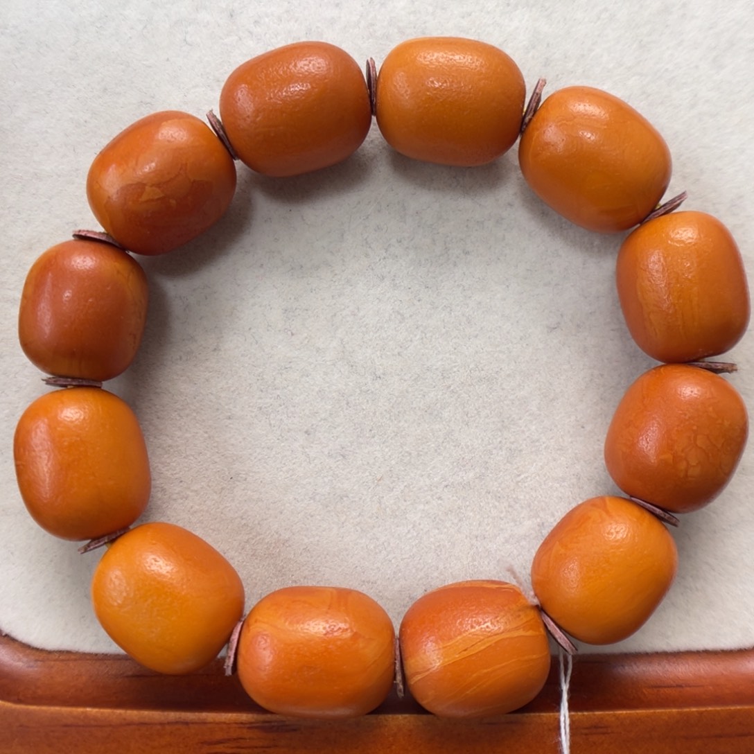 蜜蜡未镶嵌手串蜜蜡