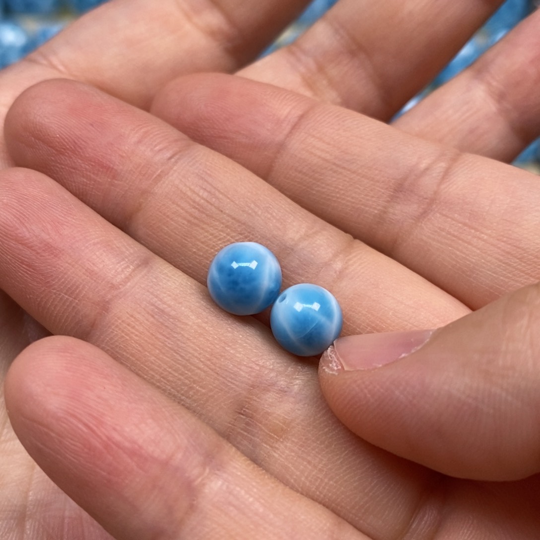 针钠钙石（海纹石）未镶嵌颈饰小****a