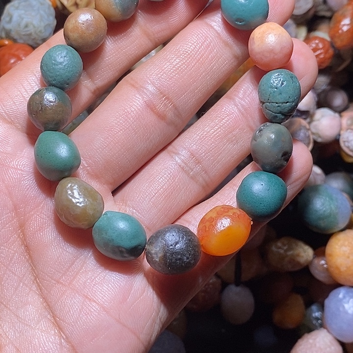 陶瓷彩碧玉手串，，，