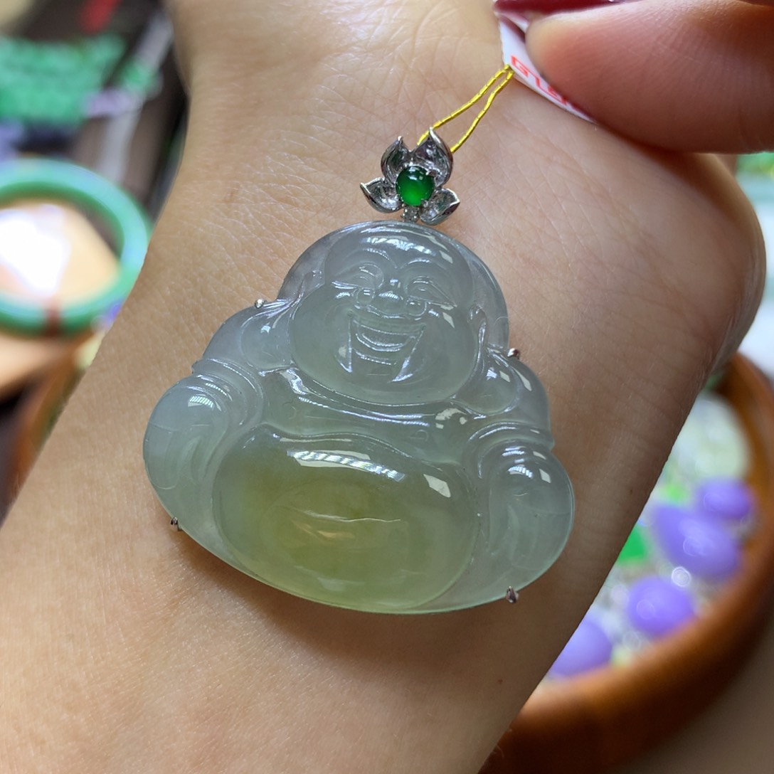 【闪购商品】翡翠颈饰18K金镶嵌翡翠