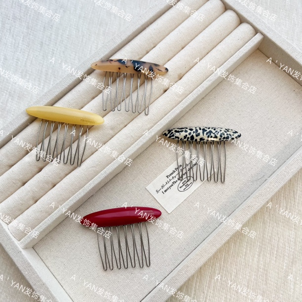 蓬松高颅顶发梳插梳绝美侧边夹女2025新款高端碎发整理神器A033