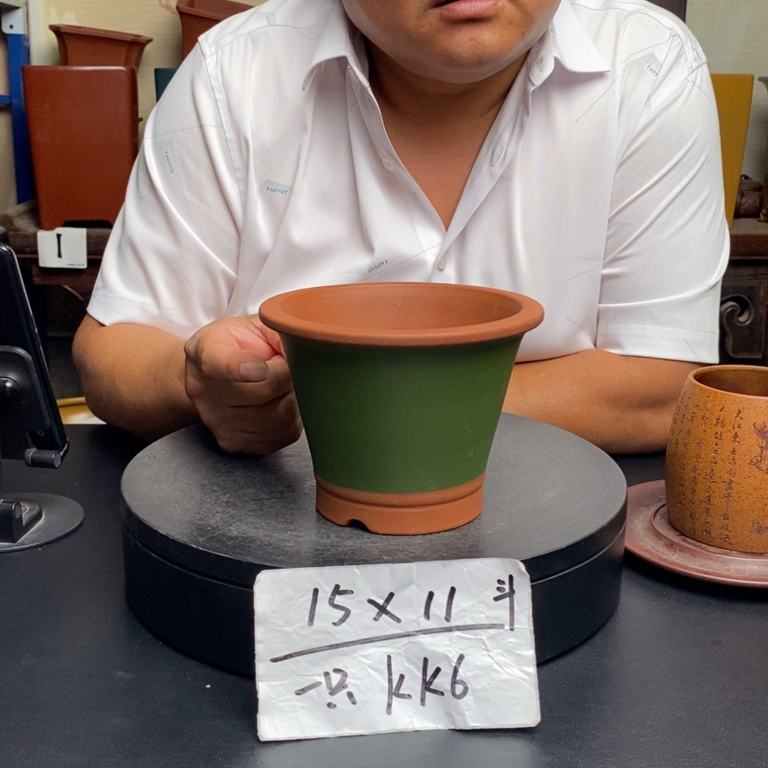 紫砂花盆货号一只KK6