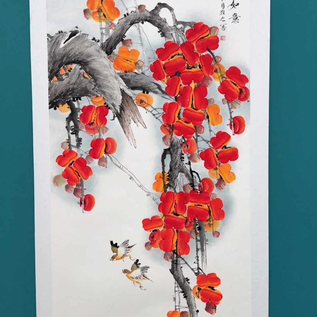 国画国画作品山水花鸟纯手绘