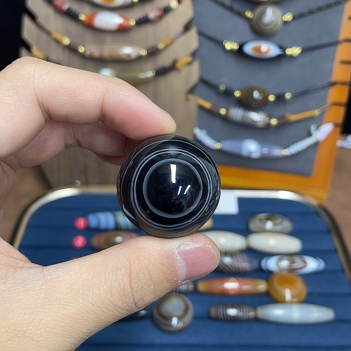 胖***哥玛瑙/玉髓合金颈饰