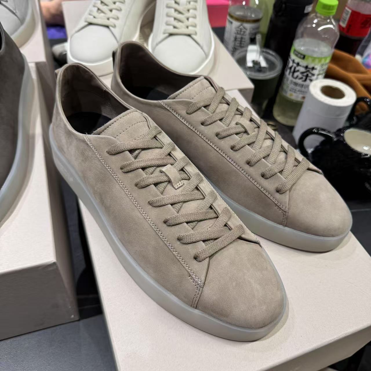 ESS 经典板鞋 浅咖色水晶底