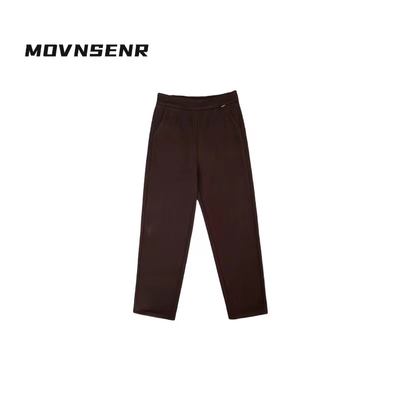 MOVNSENR「妈妈裤」仿羊绒小标休闲符合羊绒蛋白裤 WA5721