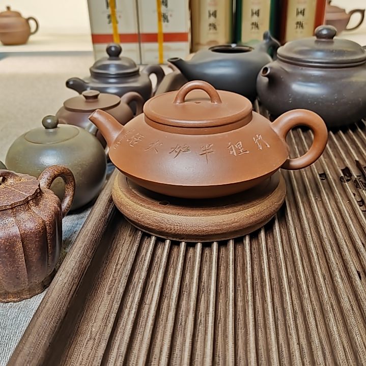 紫砂茶壶学茂旭后黄龙山原矿紫砂壶