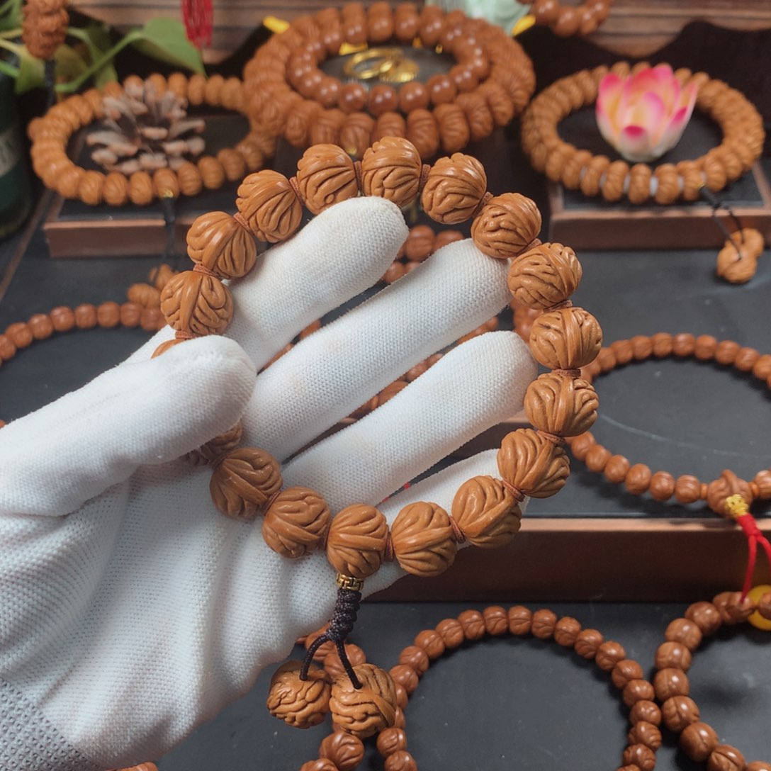 桃核吊坠16祥云手持