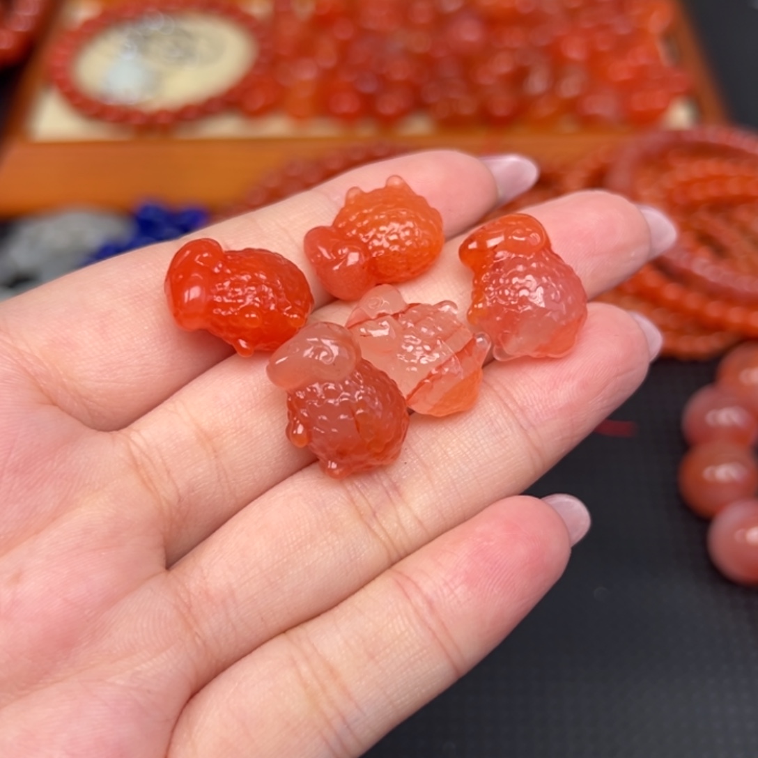 南红玛瑙未镶嵌吊坠(不含链)