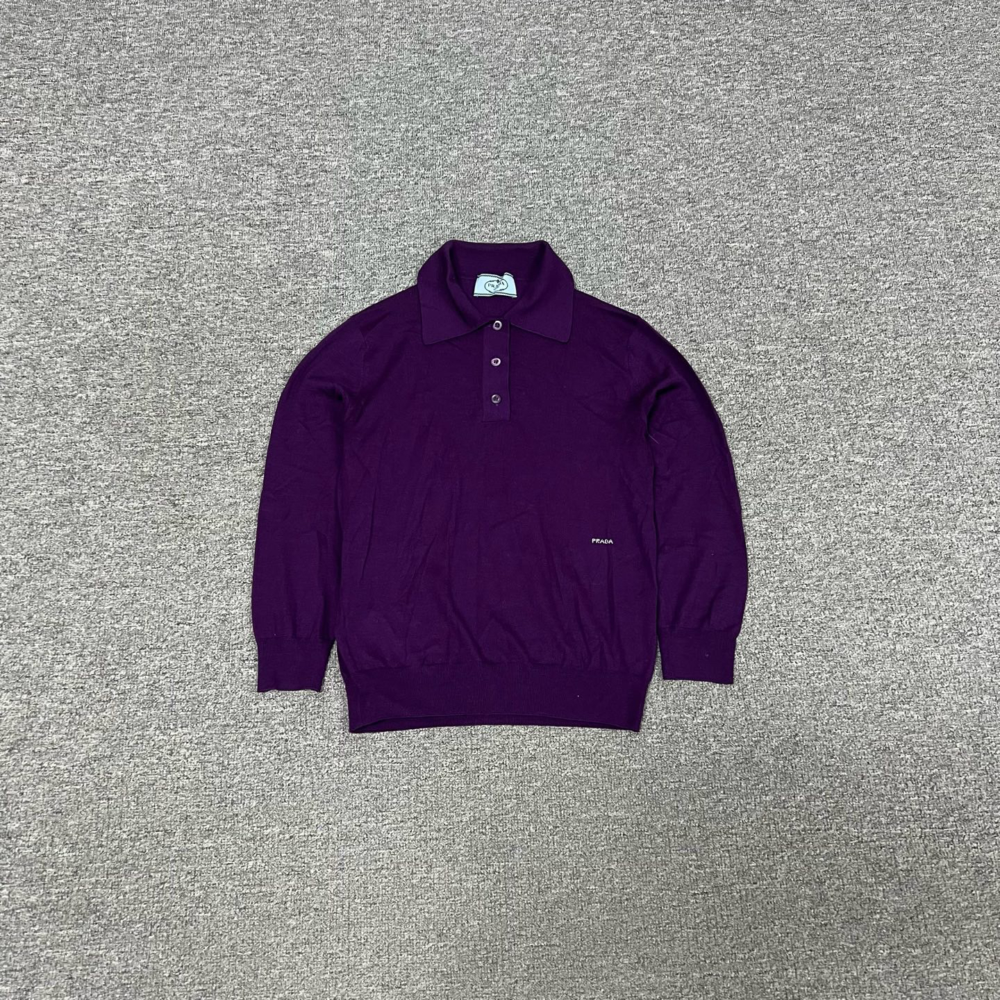 99新 AMIPARIS Prada 紫色针织上衣 polo