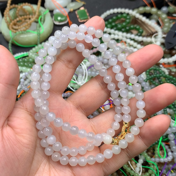 和田玉未镶嵌手链57