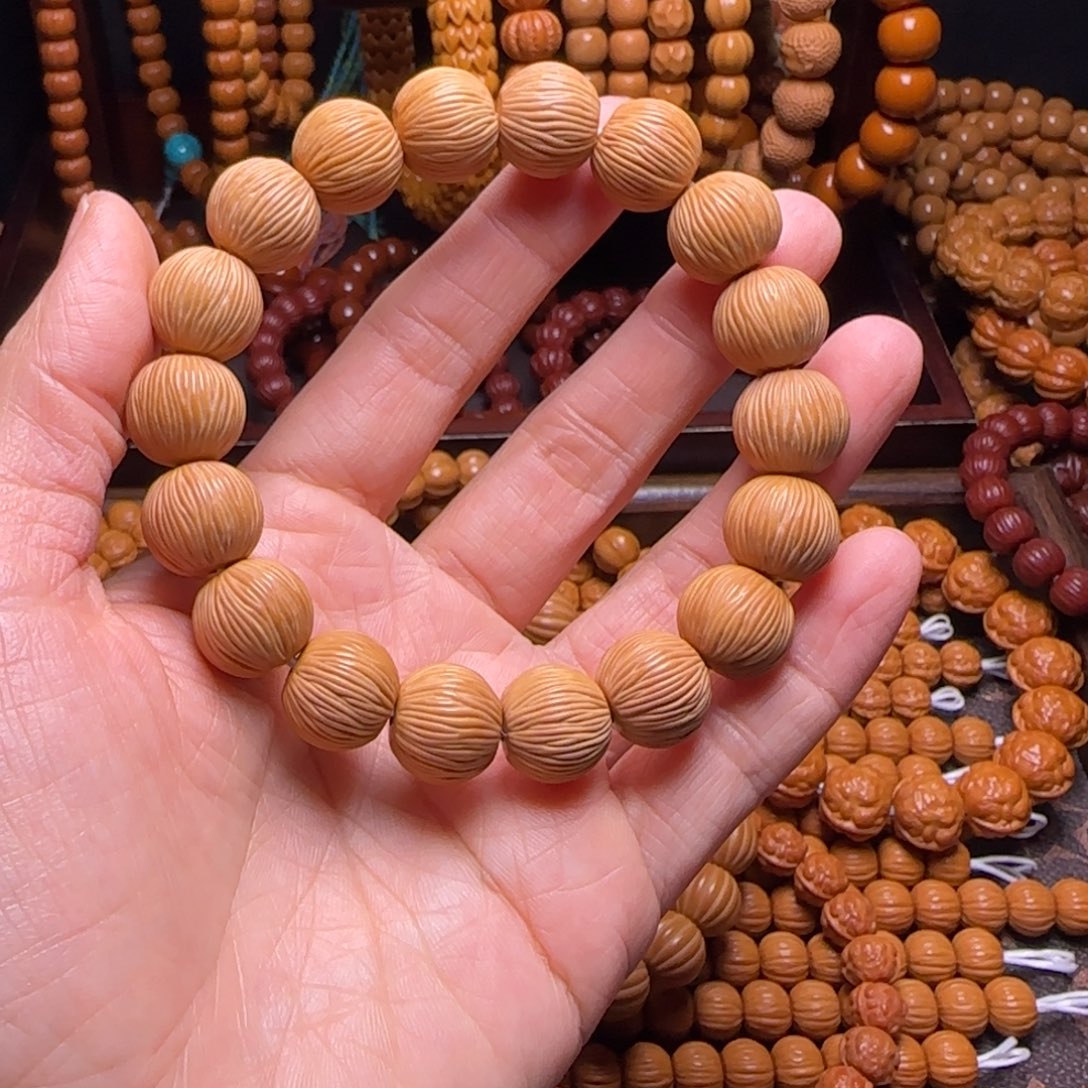 猴头核桃吊坠13金丝