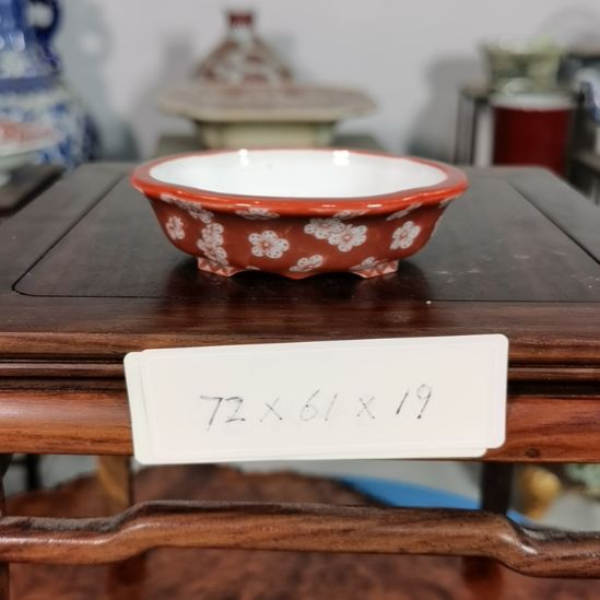 手工手绘釉盆大徳堂