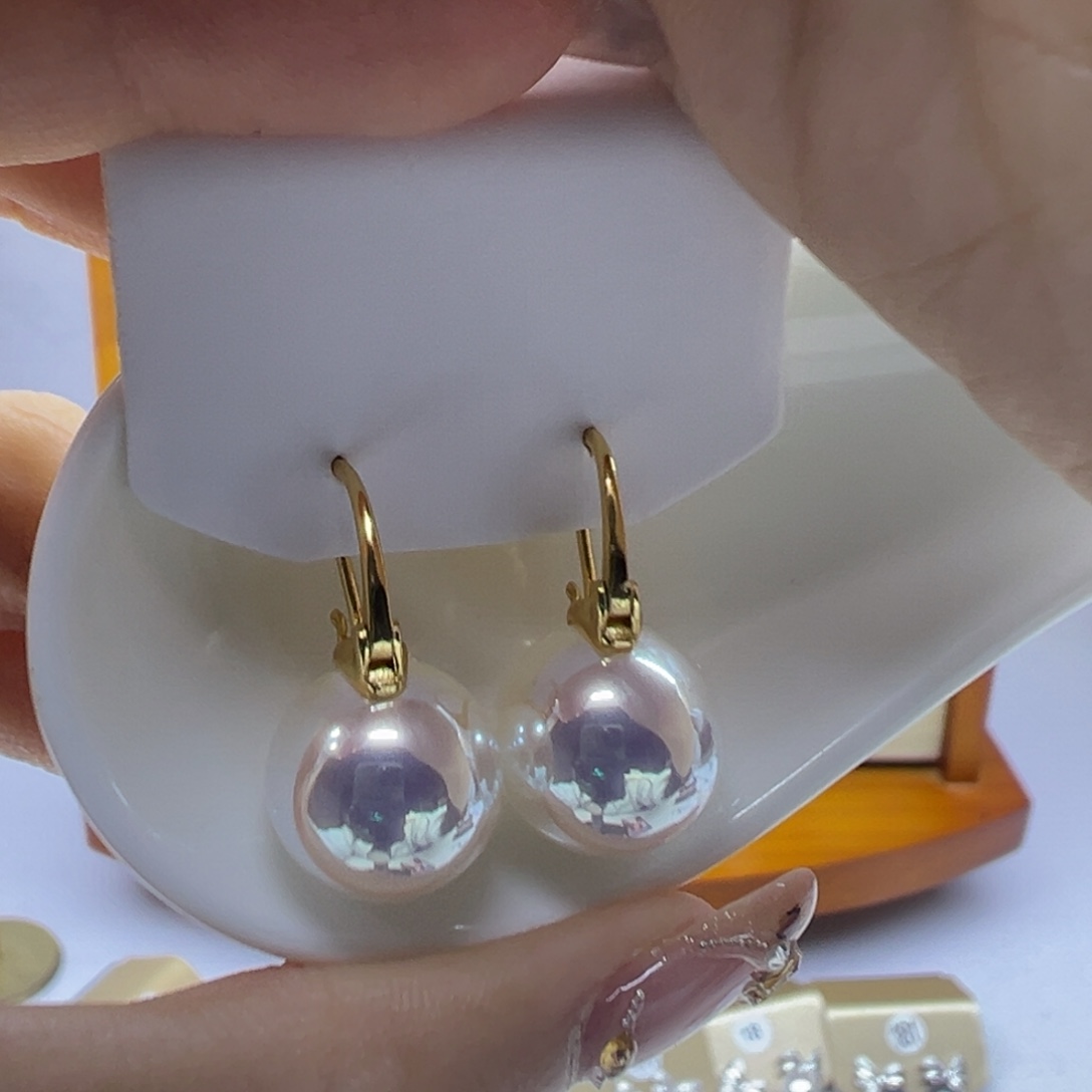 耳饰淡水珍珠银S925镶嵌