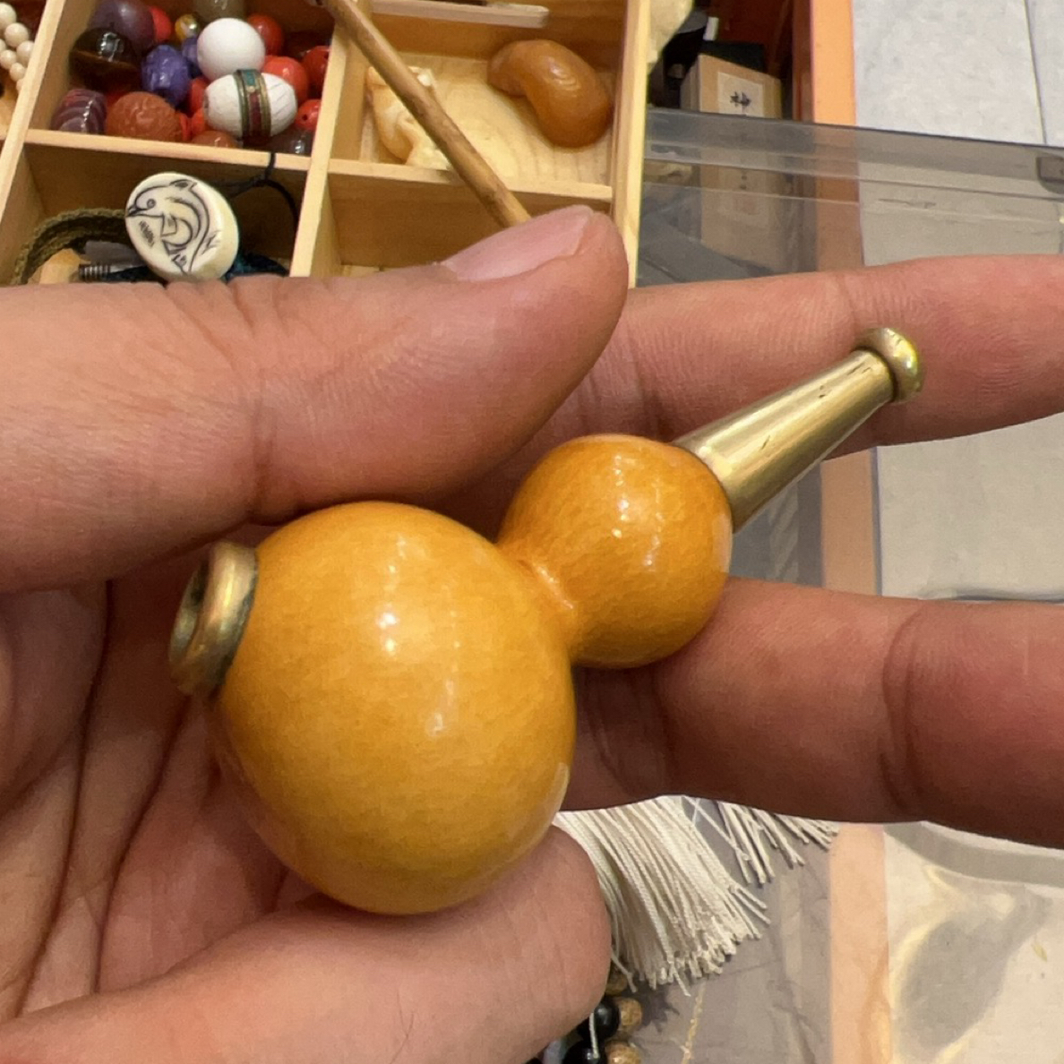 木质文玩小葫芦绕指柔细腰可随身携带把玩练习的把件