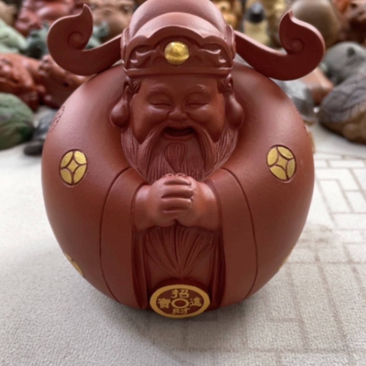 【闪购商品】紫砂茶宠三****?紫砂财神