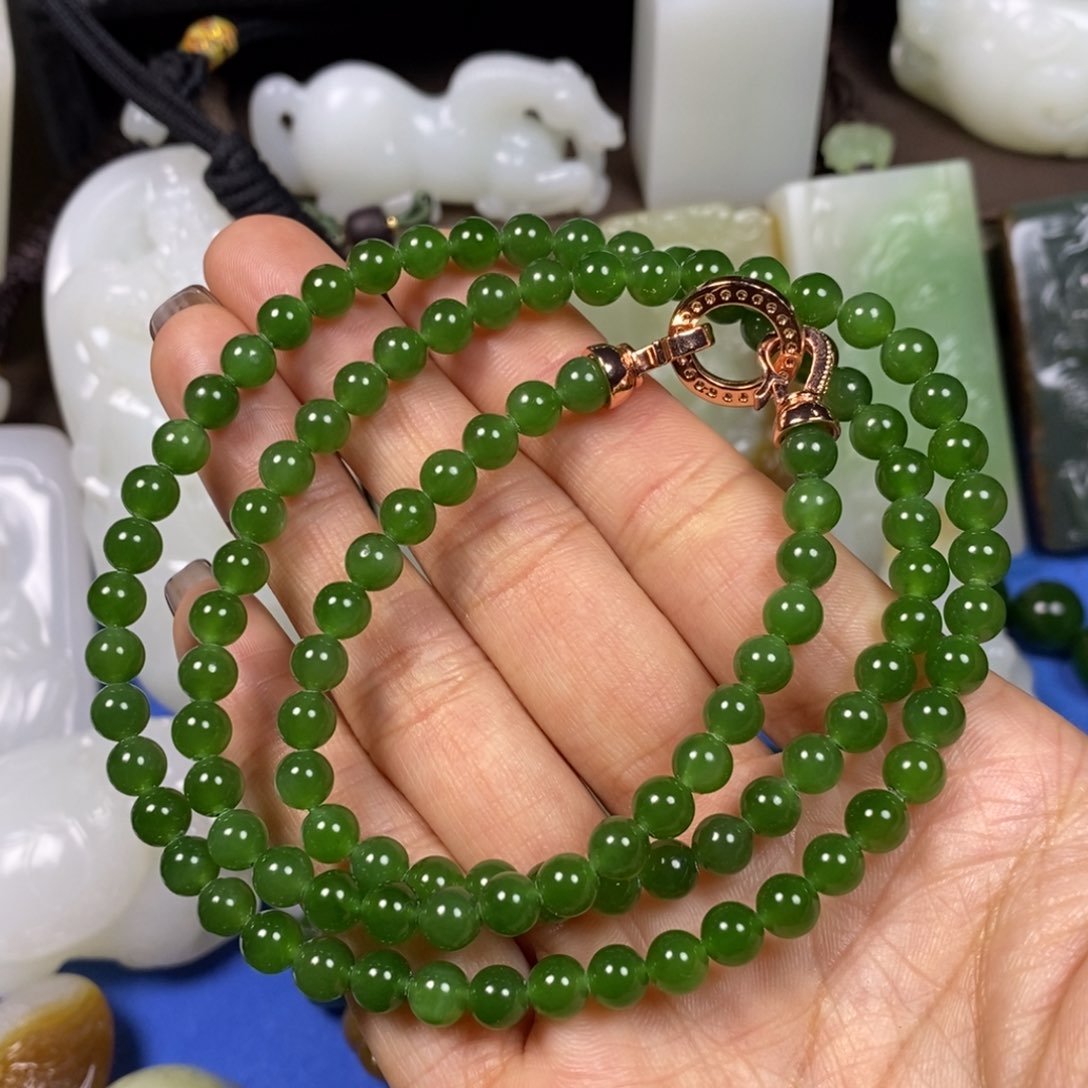 和田玉手串未镶嵌