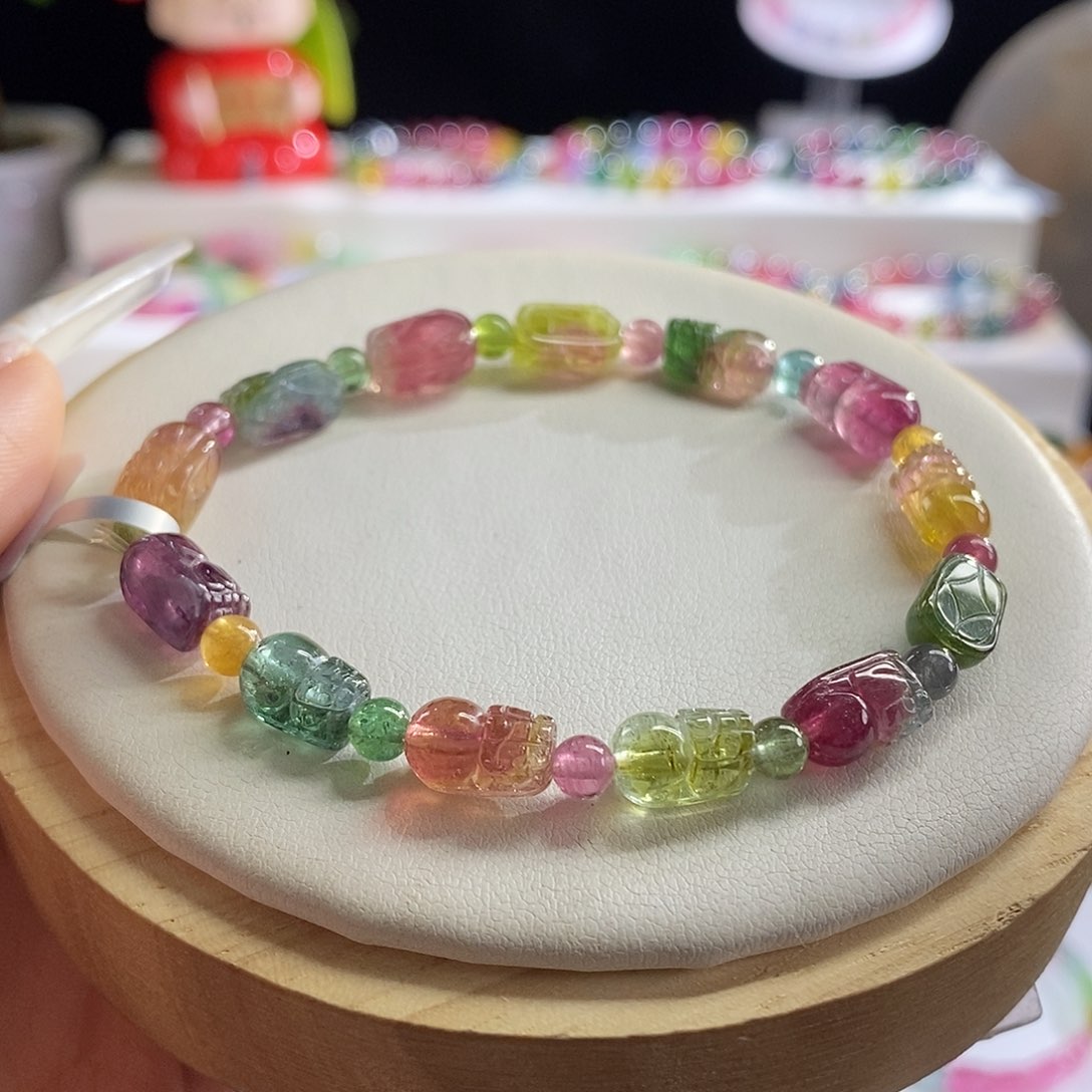 未镶嵌手链碧玺西瓜貔貅