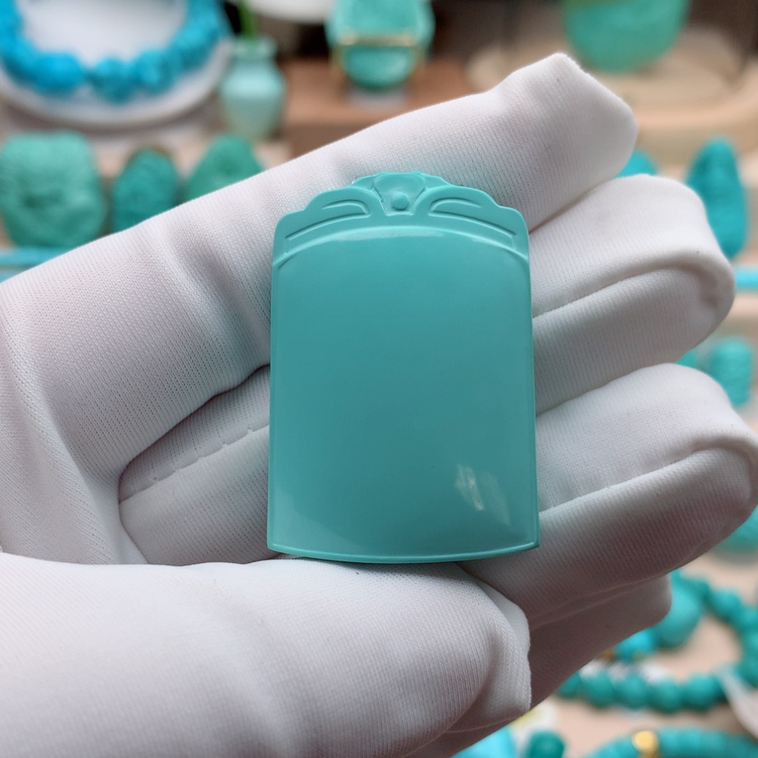 绿松石珠宝奇石未镶嵌18.2克