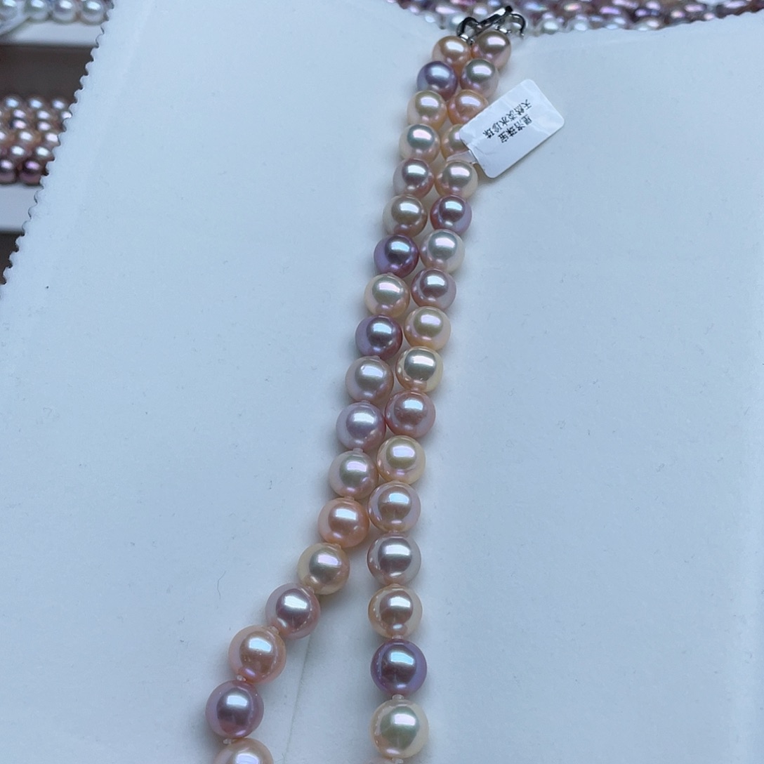 淡水珍珠颈饰银S925镶嵌