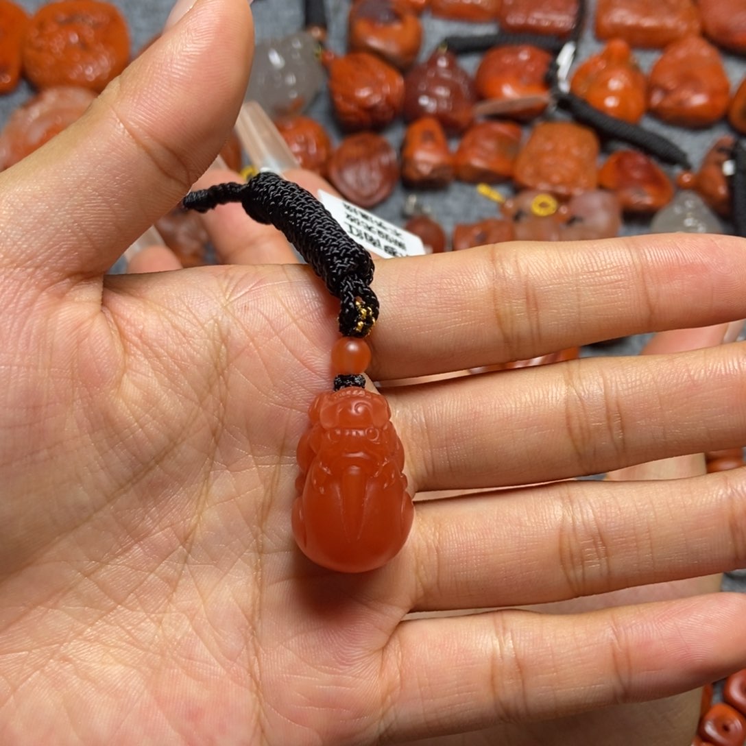 风***子南红玛瑙未镶嵌吊坠(不含链)