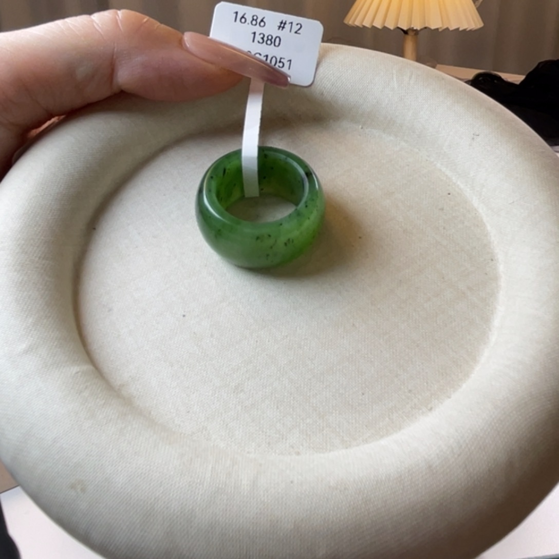 和田玉戒指未镶嵌港12 16.86