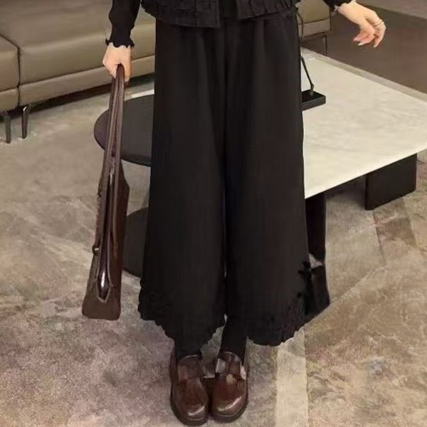 冬季阔腿裤-甜 8535时尚潮流休闲百搭设计九分款胖MM大码女装新款