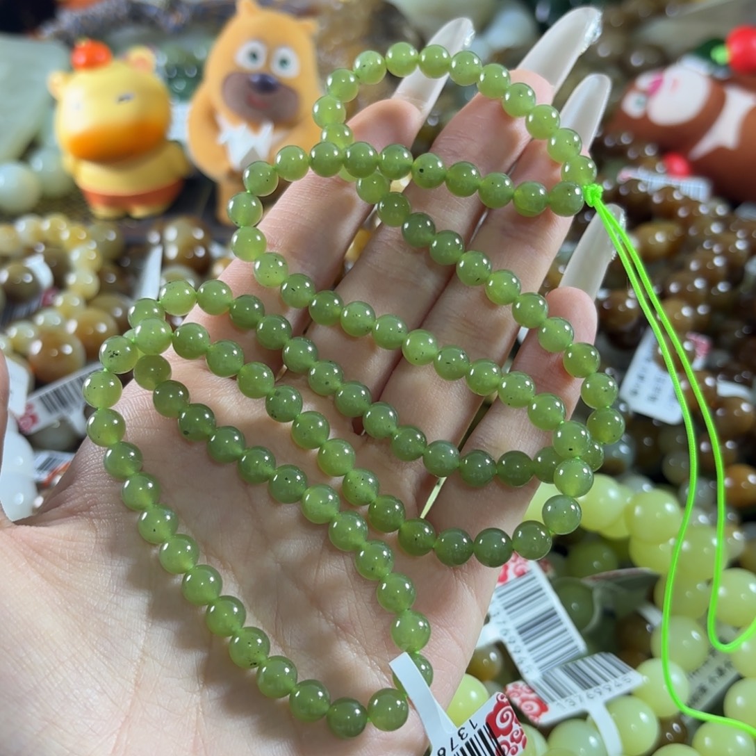 和田玉未镶嵌手链154