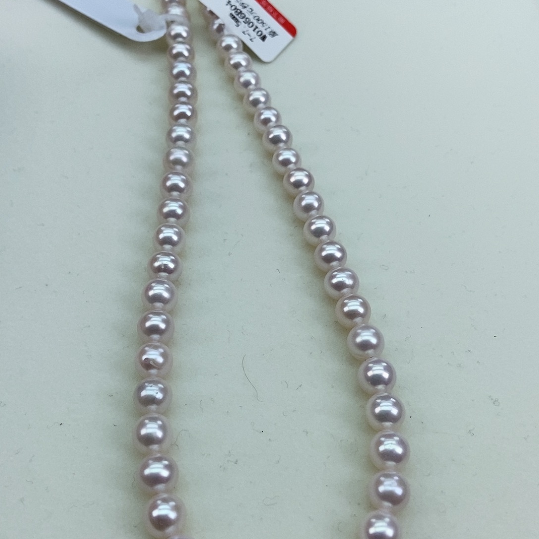 淡水珍珠7-7.5极光正圆白透粉银S925镶嵌