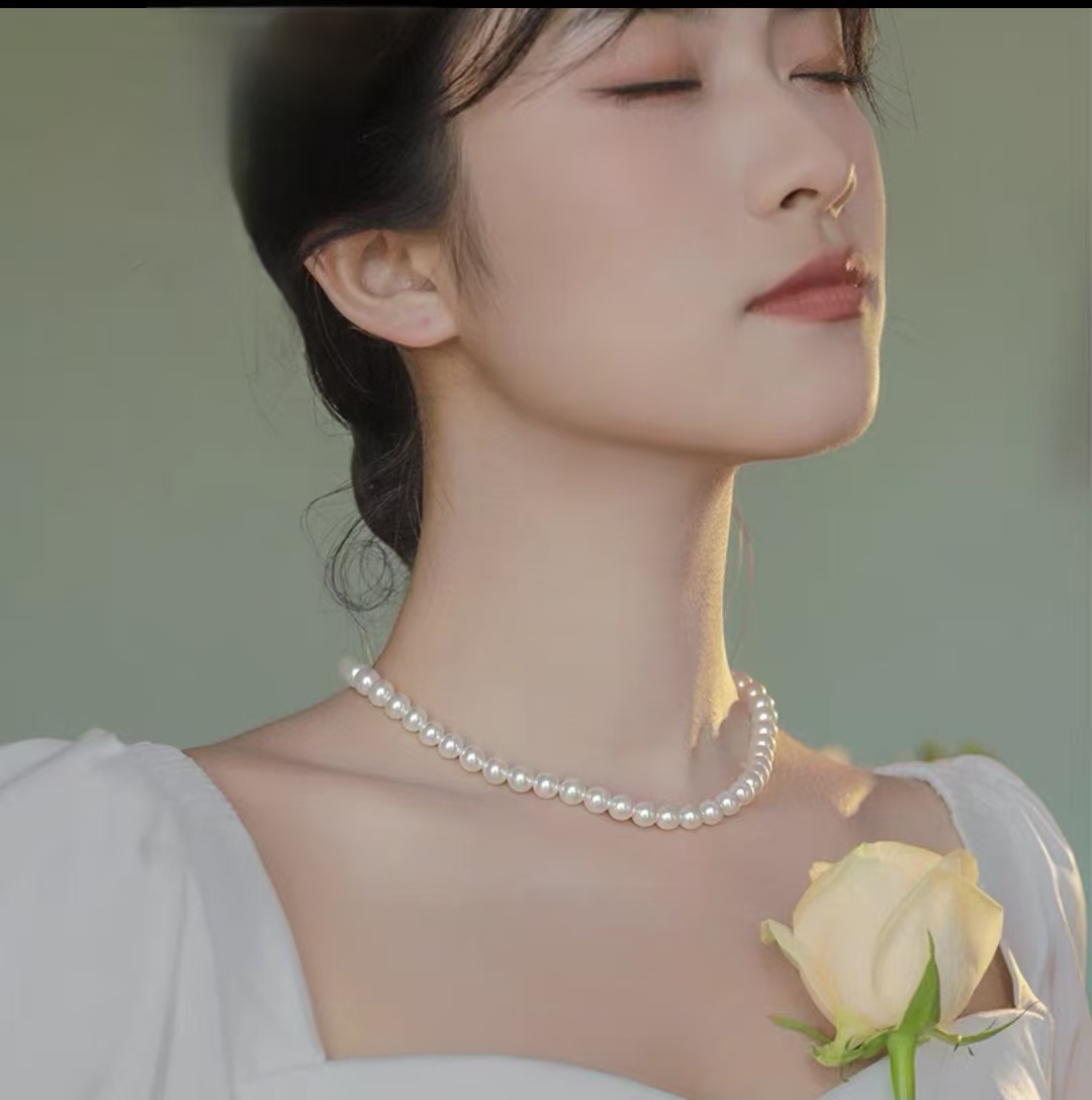 非金属仿珍珠项链 饰品项链轻奢时尚气质项链