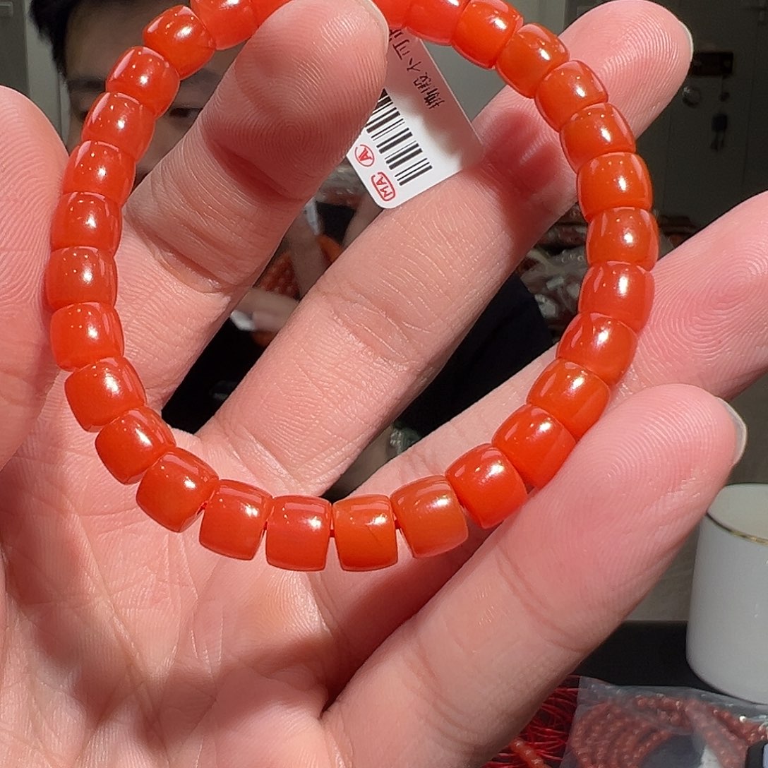 南红玛瑙手链未镶嵌7mm/yz01586多样性发货
