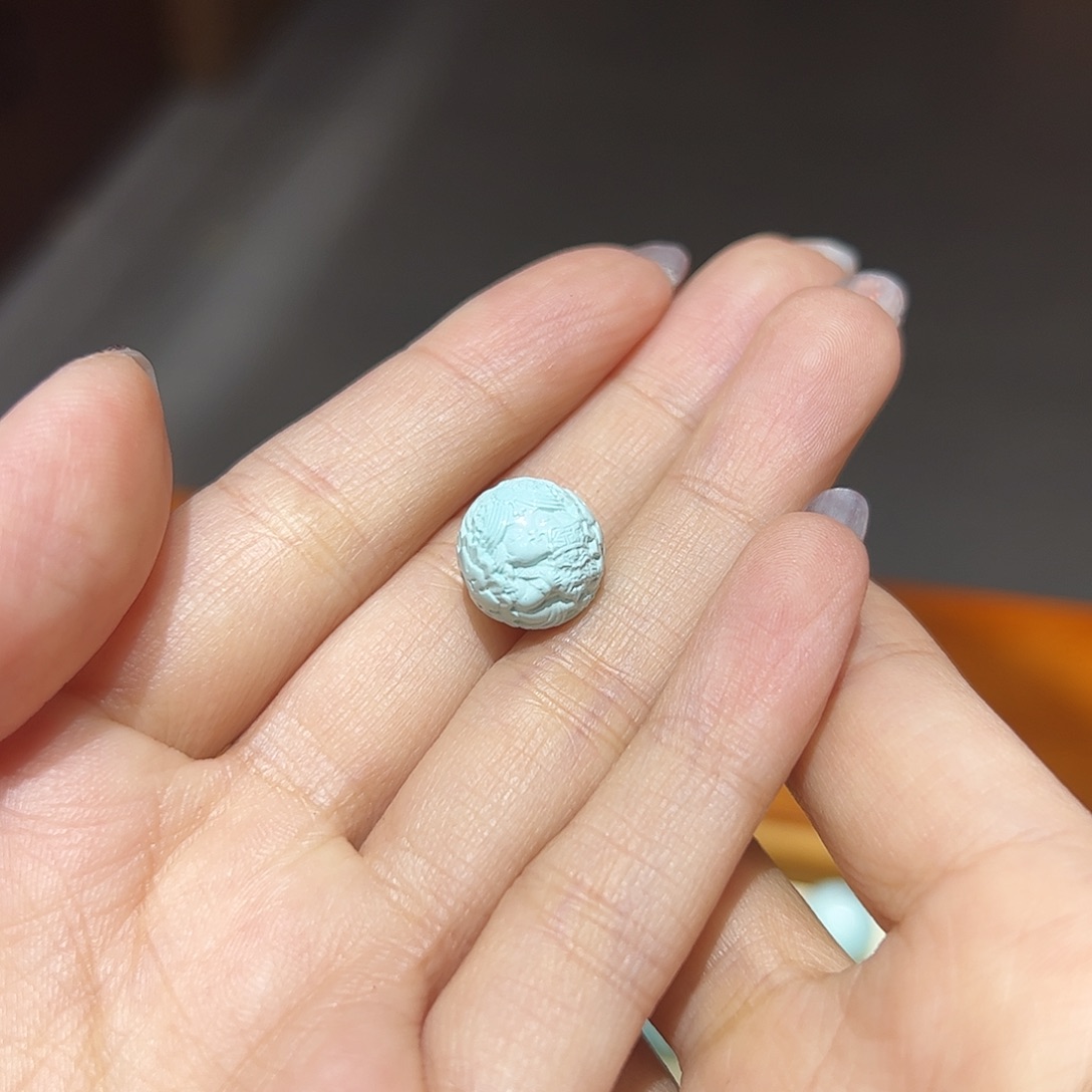 绿松石配件未镶嵌乔*?