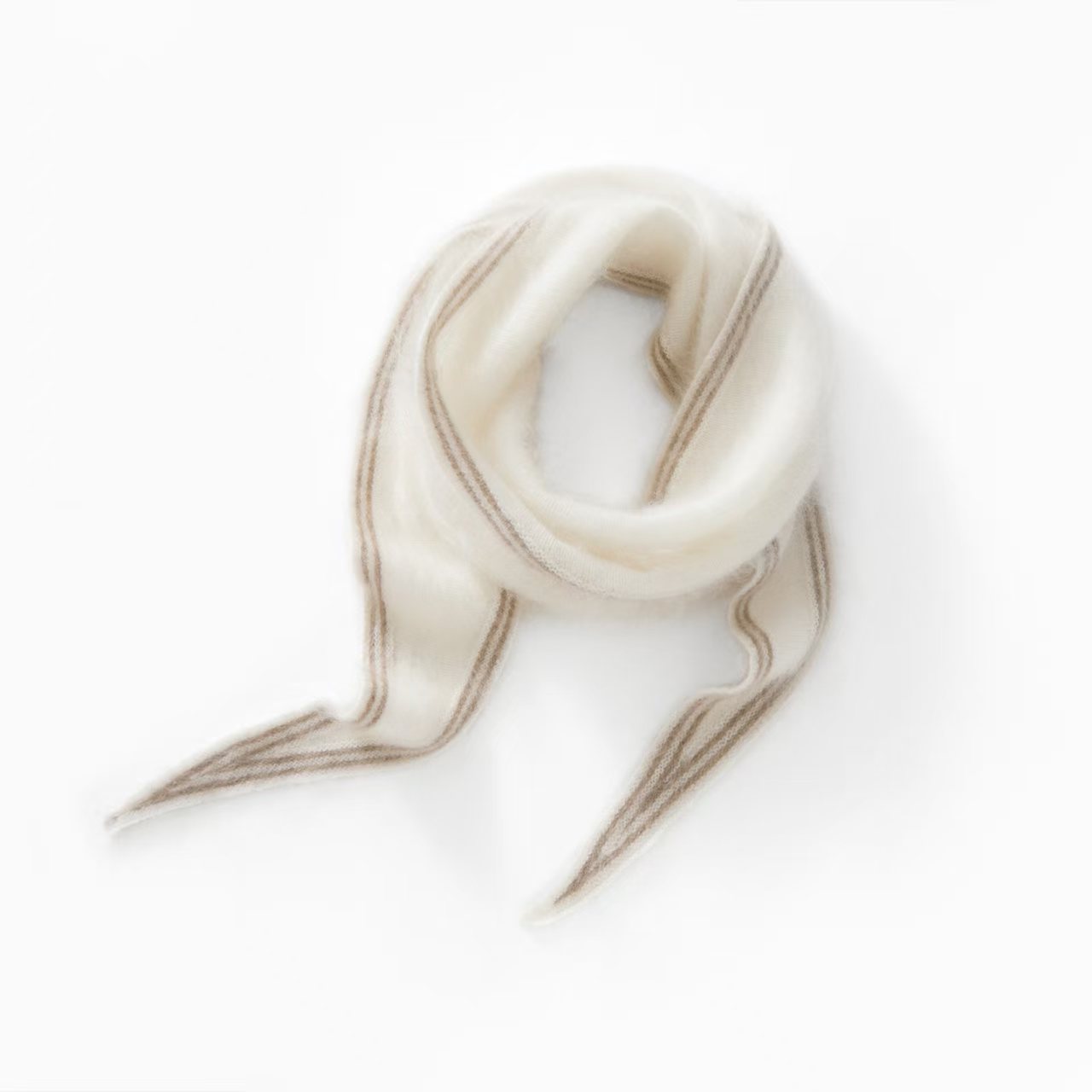 100%山羊绒大拉绒小围巾针织围脖~瞬间温暖