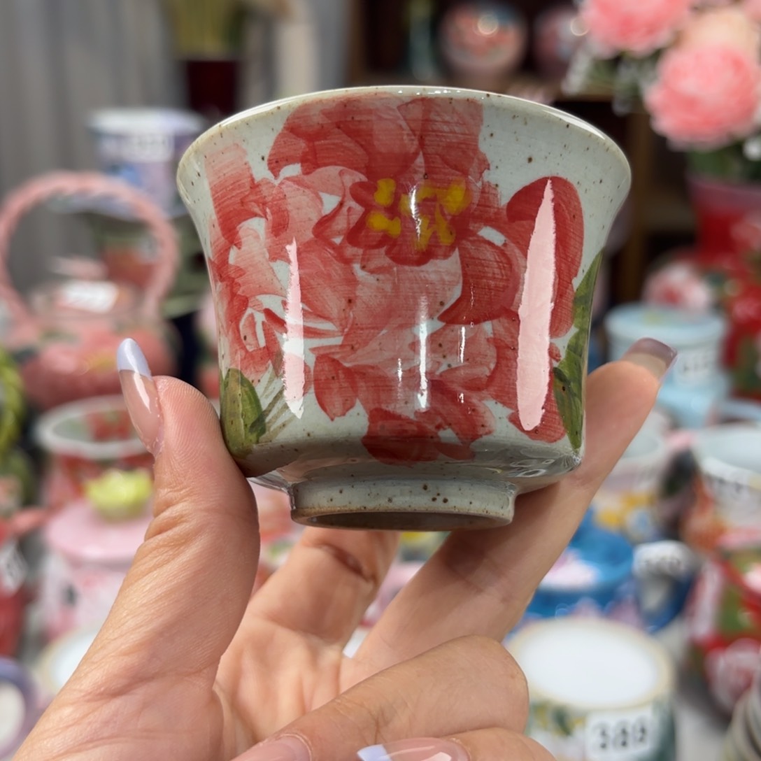 瓷片景德镇手绘高温釉下彩陶瓷茶具