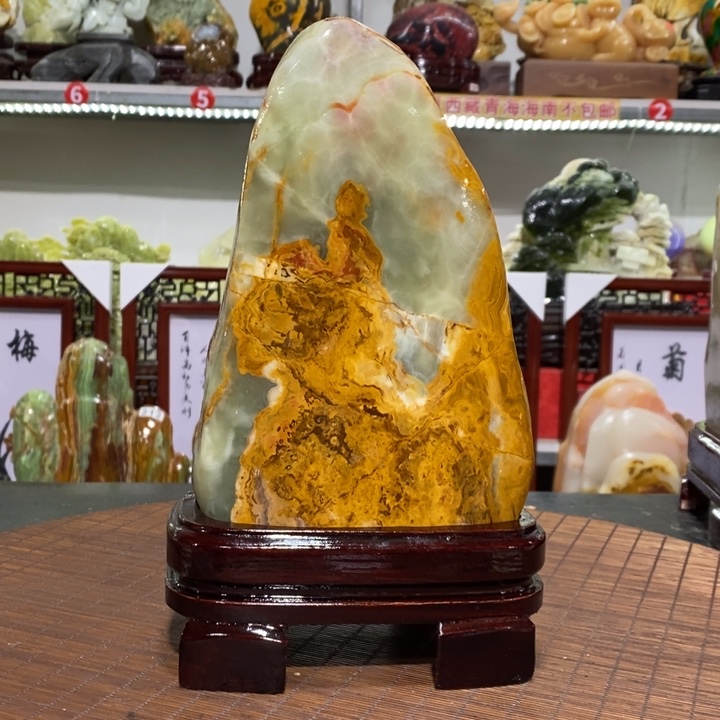 石材五****）家居摆件 奇石摆件